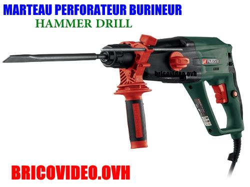 Parkside hammer drill 1050w pbh 1050 b2 advice customer test reviews price instruction manual technical data for powerful drilling and chiselling in concrete, stone, metal or wood